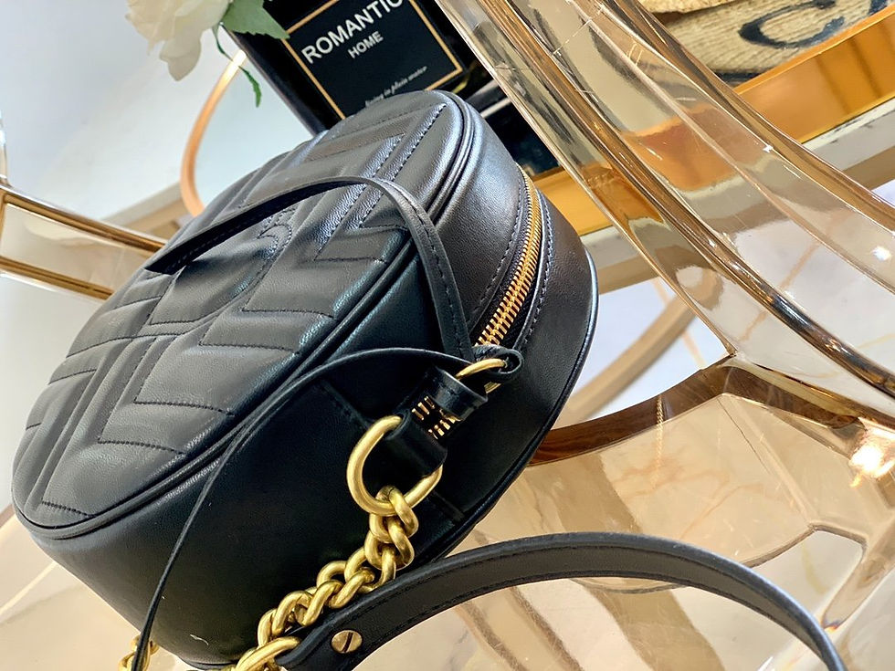 Thumbnail: GG Marmont mini round shoulder bag
