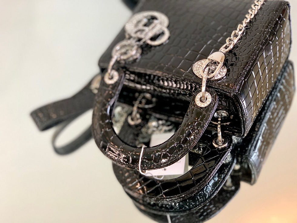 Thumbnail: Lady En Dior - Crocodile Skin (Small)