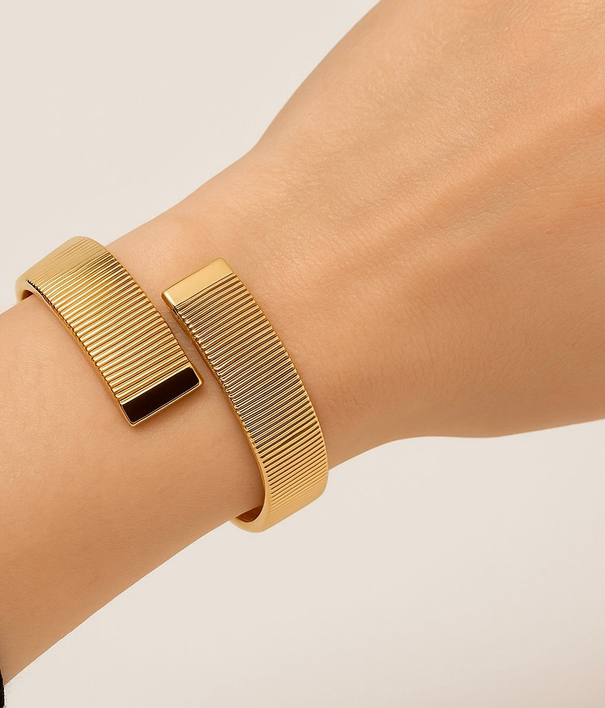 Bracelet en acier inoxydable doré Oranïs Jewelry