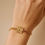Miniature : Bracelet en acier inoxydable doré Oranïs Jewelry