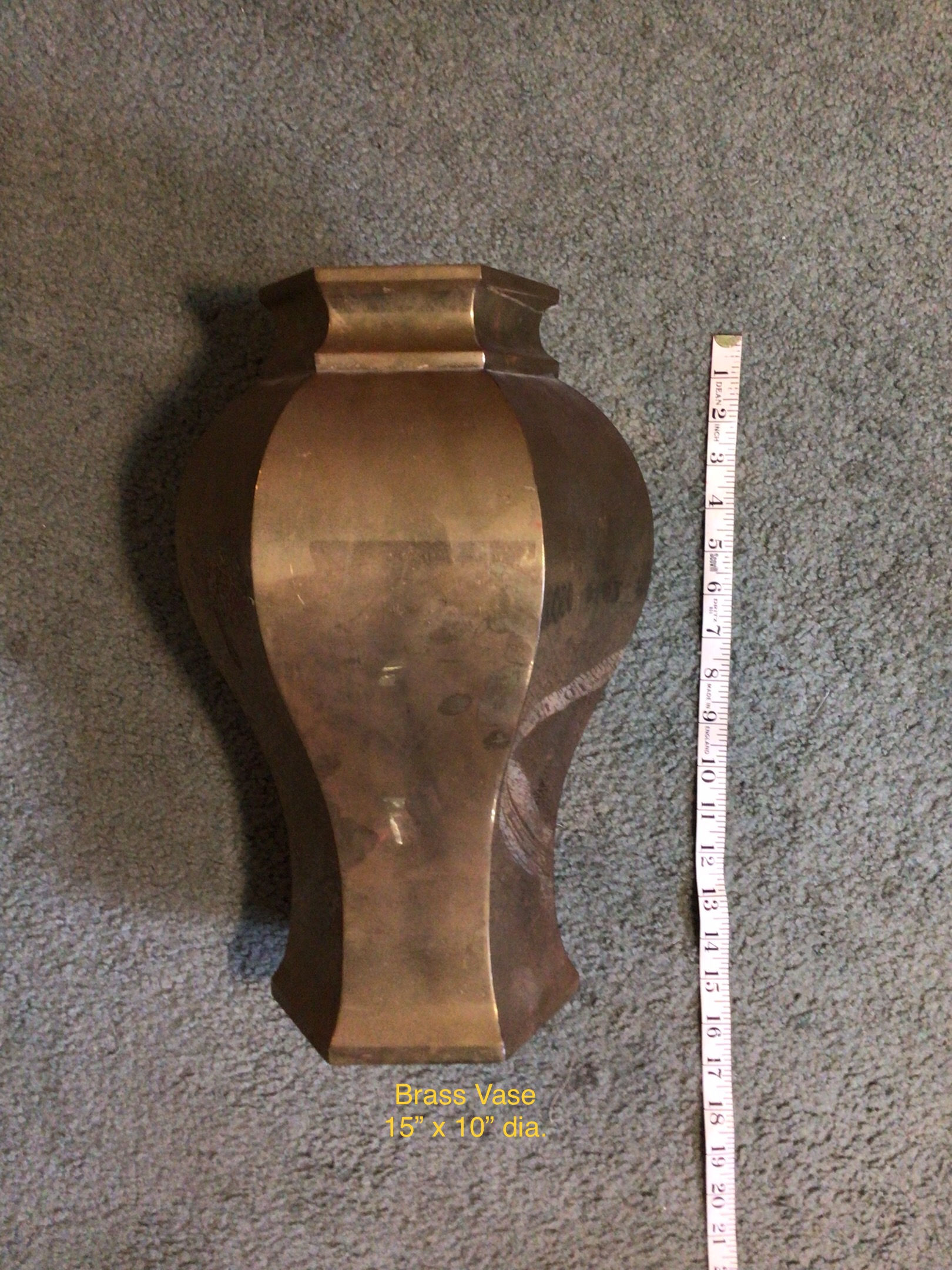 [D0008]Brass Vase