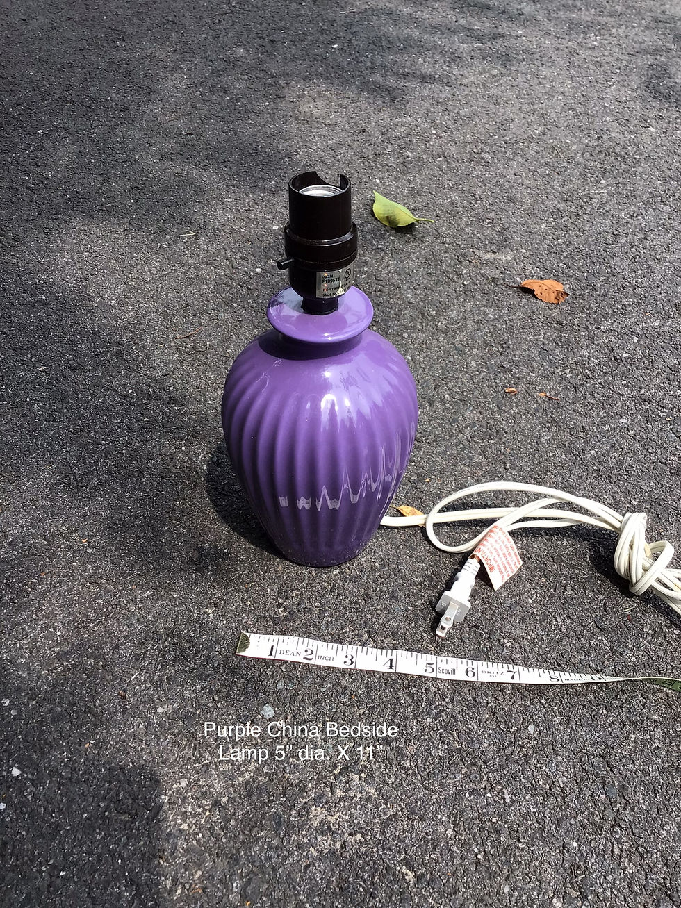 Purple China Bedside Lamp [L0037]