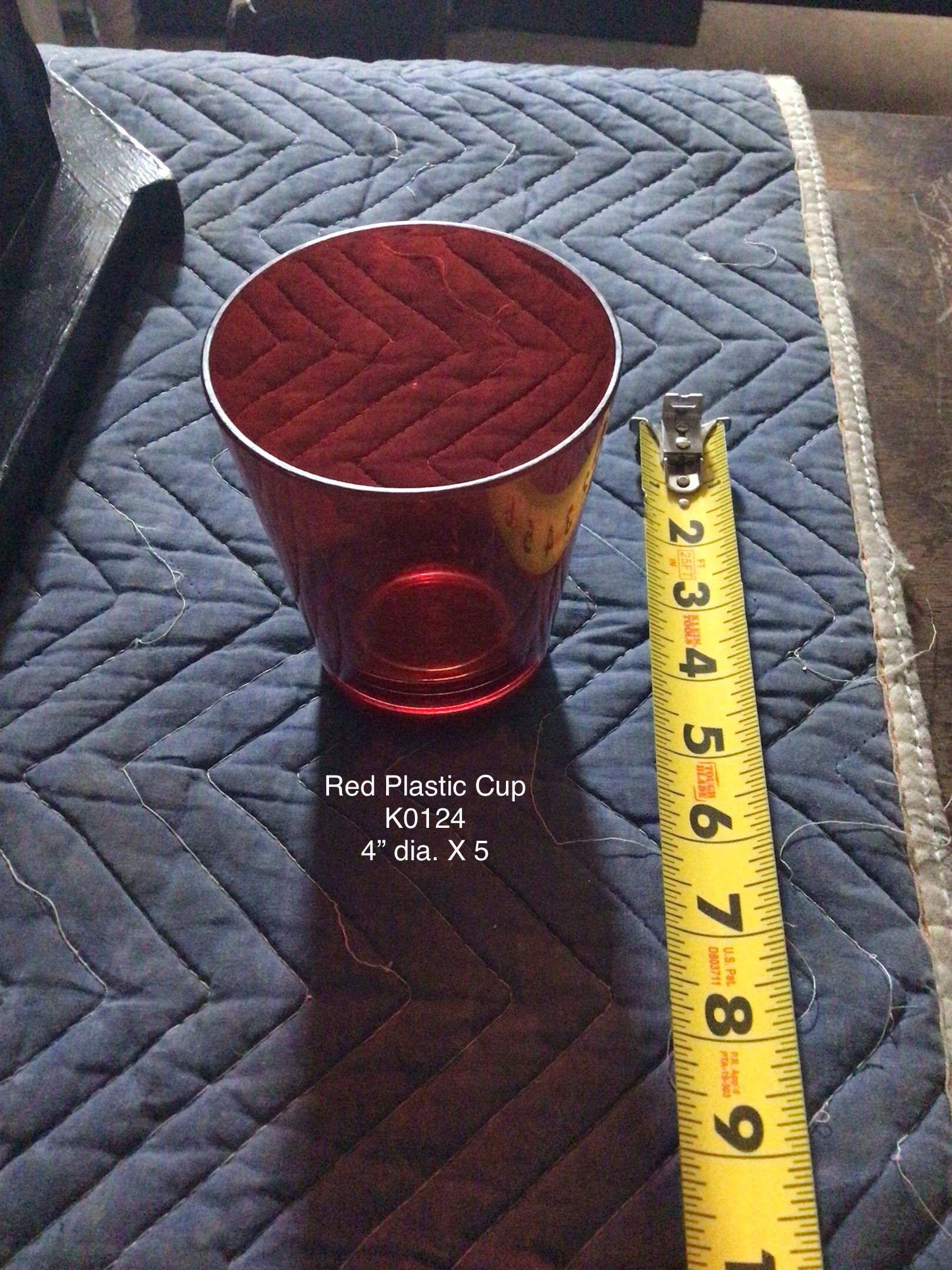 [K0124]Red Plastic Cup