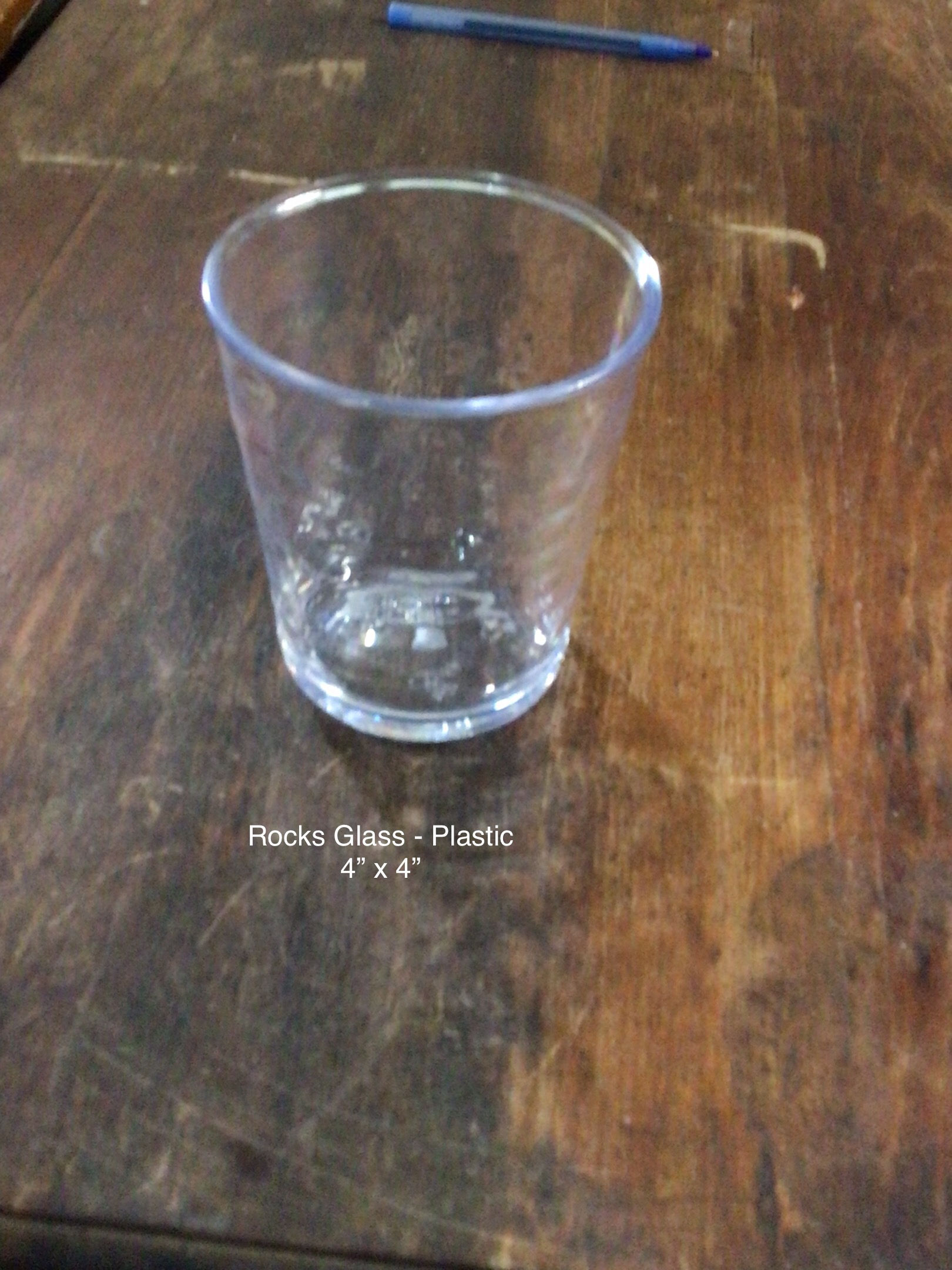 [K0093] Rocks Glass, plastic