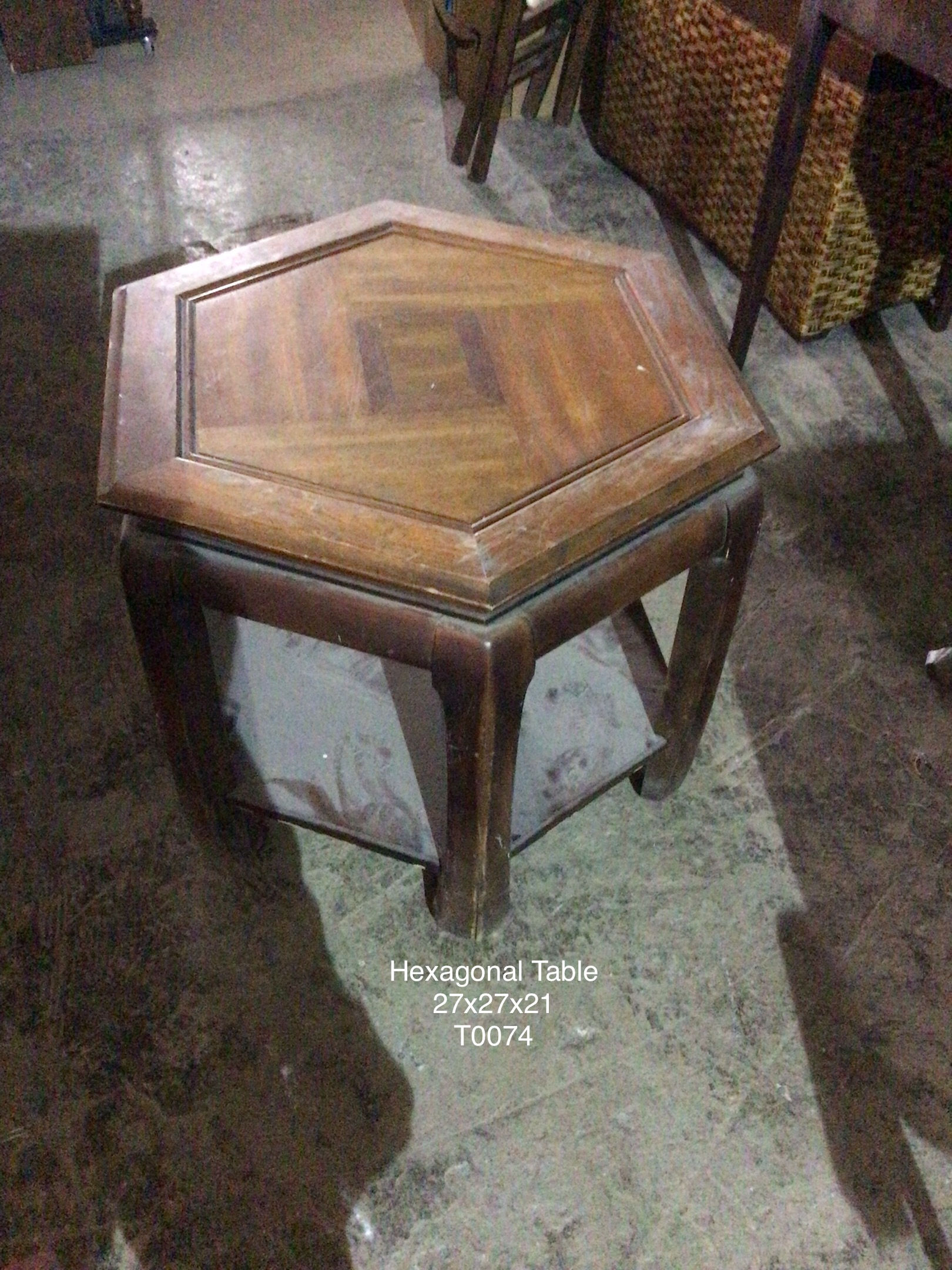 [T0074] Hexagonal Side Table