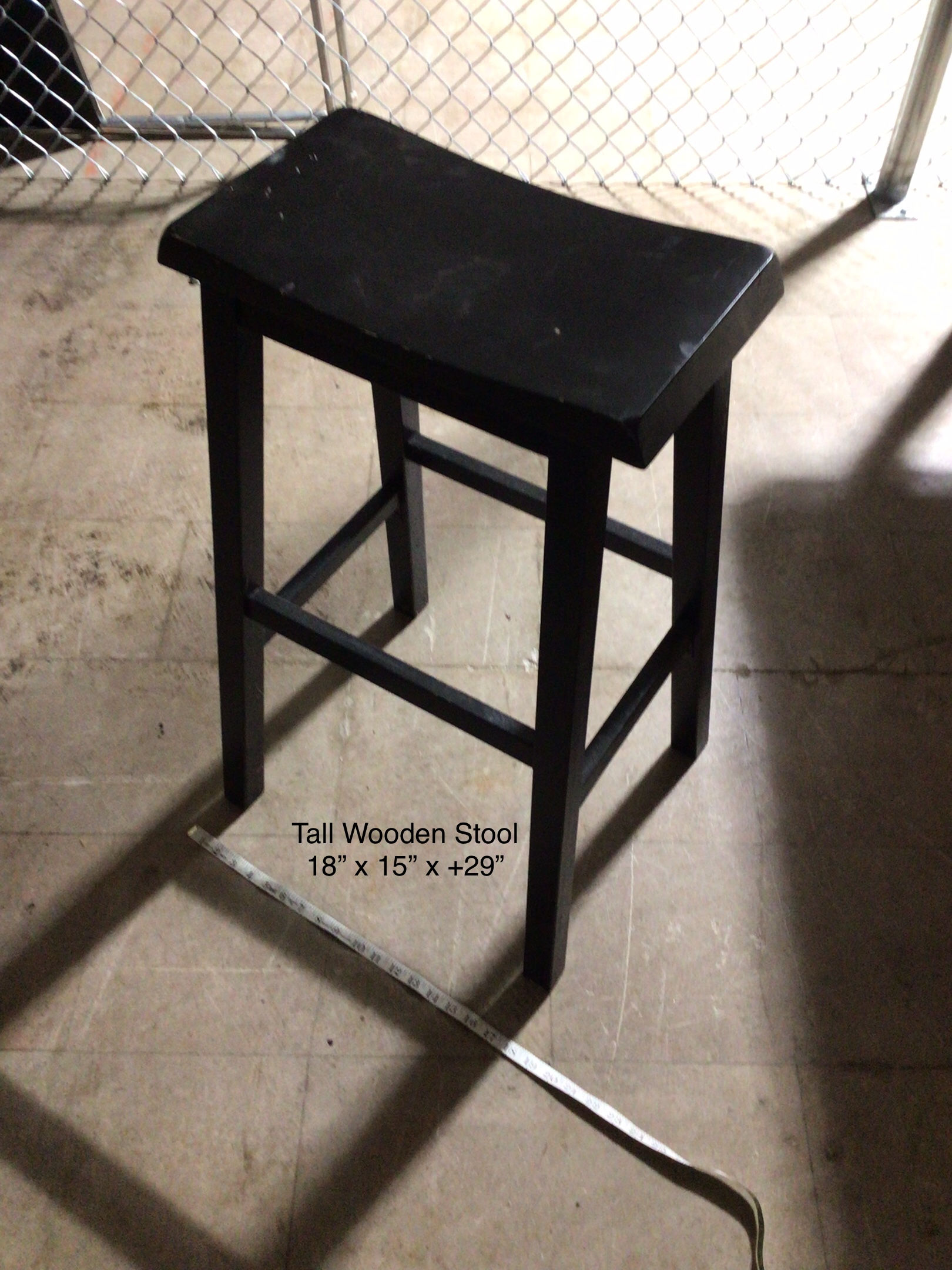 Tall wooden stooL [C0014]