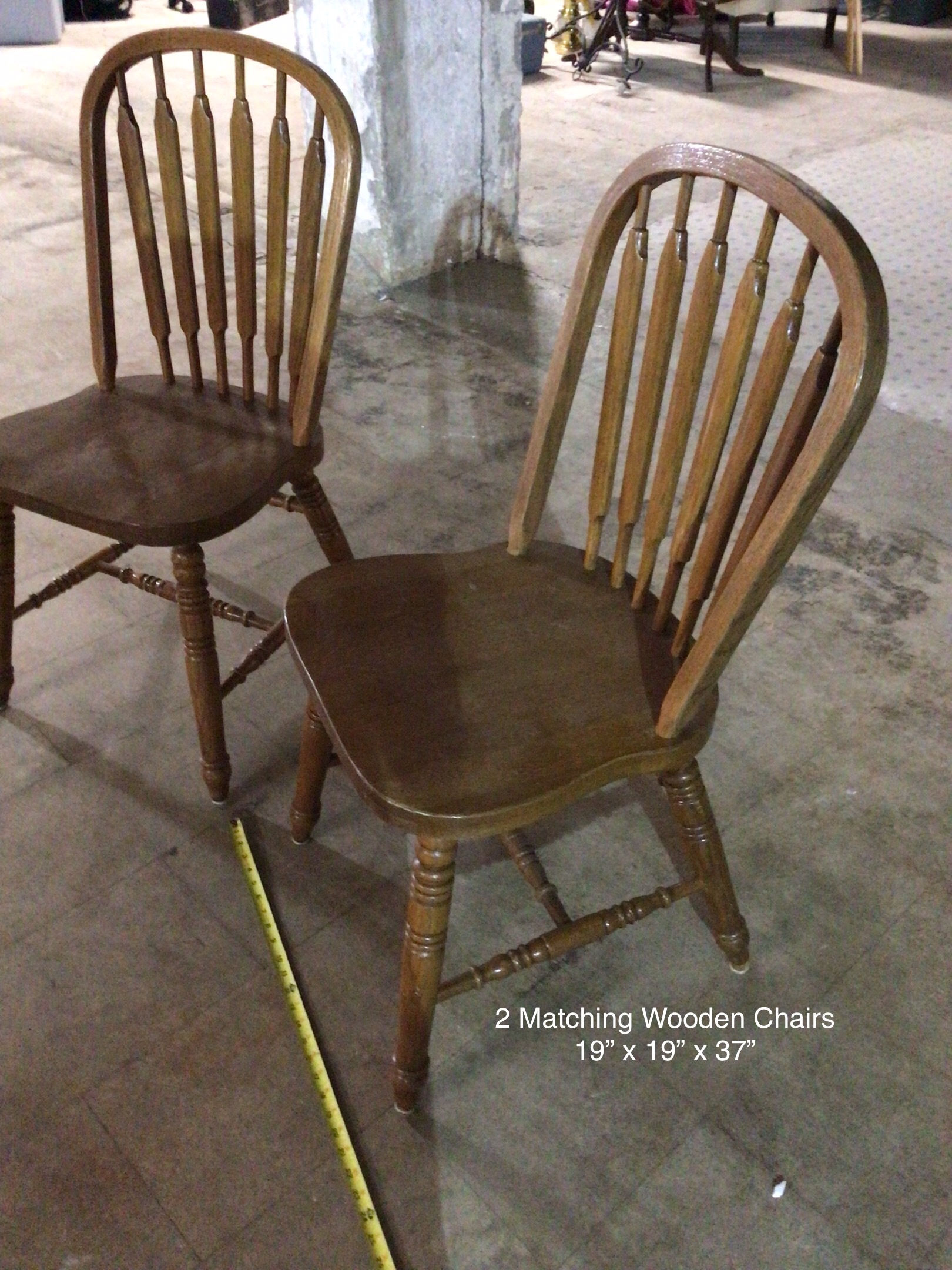 [C0008] Arrowback Wooden Chairs