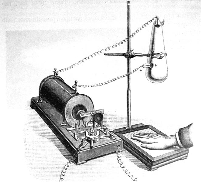 An early X-ray machine.