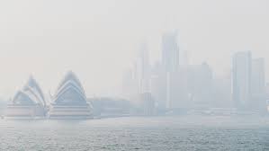 Bushfire blanket in Sydney, Australia