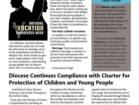 Bulletin: November 4, 2018