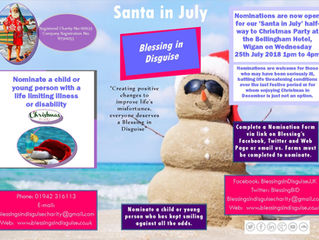 Santa in July Christmas Party Wednesday 25th July 2018 - 1pm to 4pm