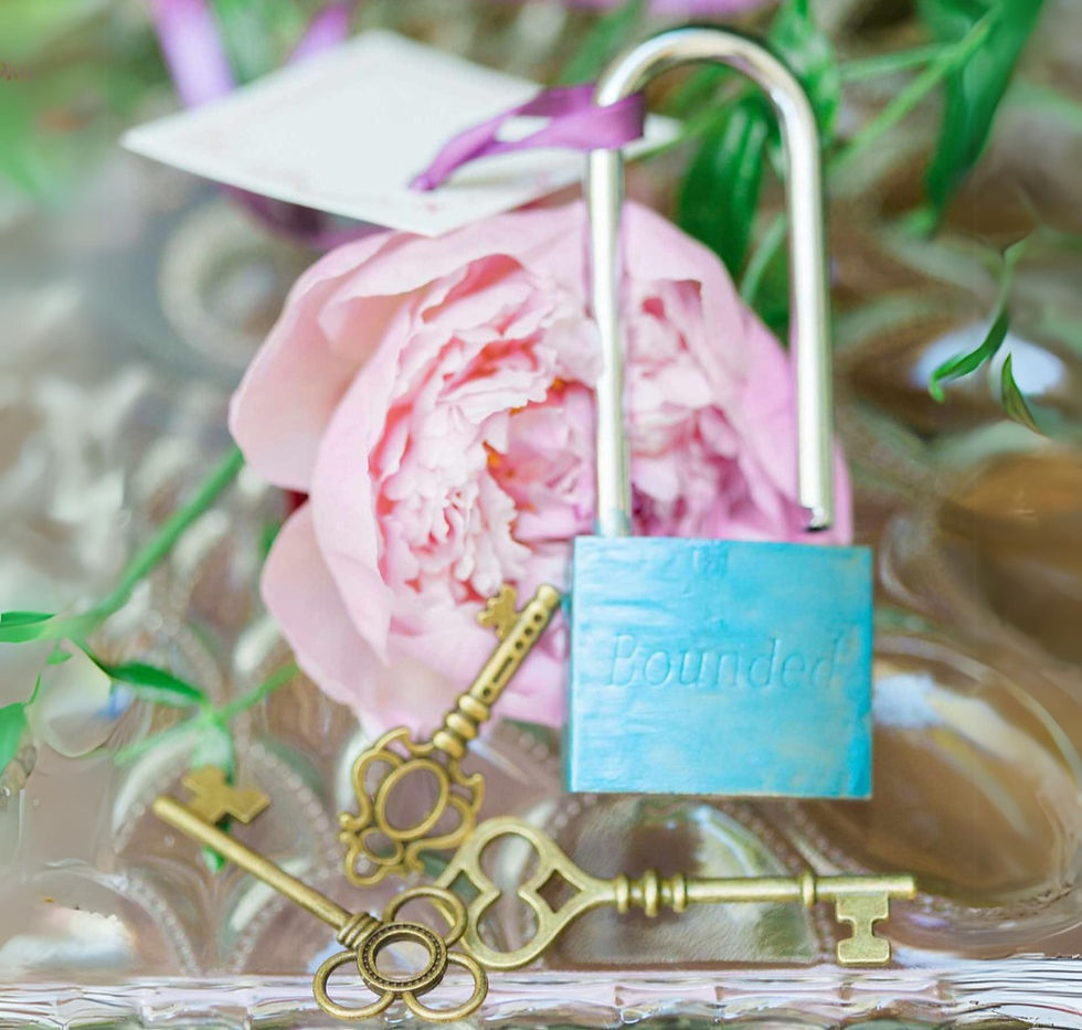 Symbolic French bridal shower gift: a key representing the transition from singlehood to marriage.