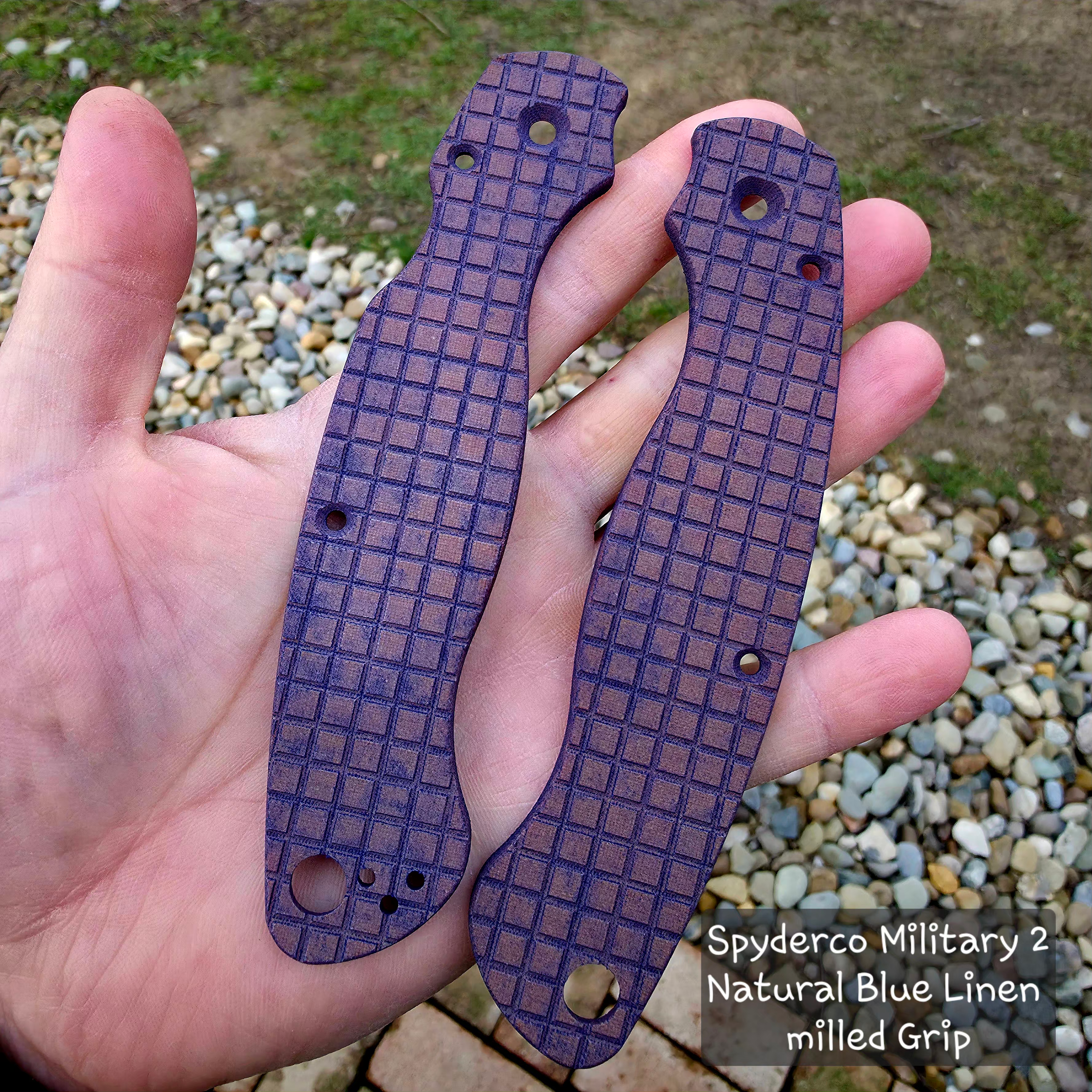 Spyderco Military 2 Micarta Scales – Grip Textured – RC BladeWorks