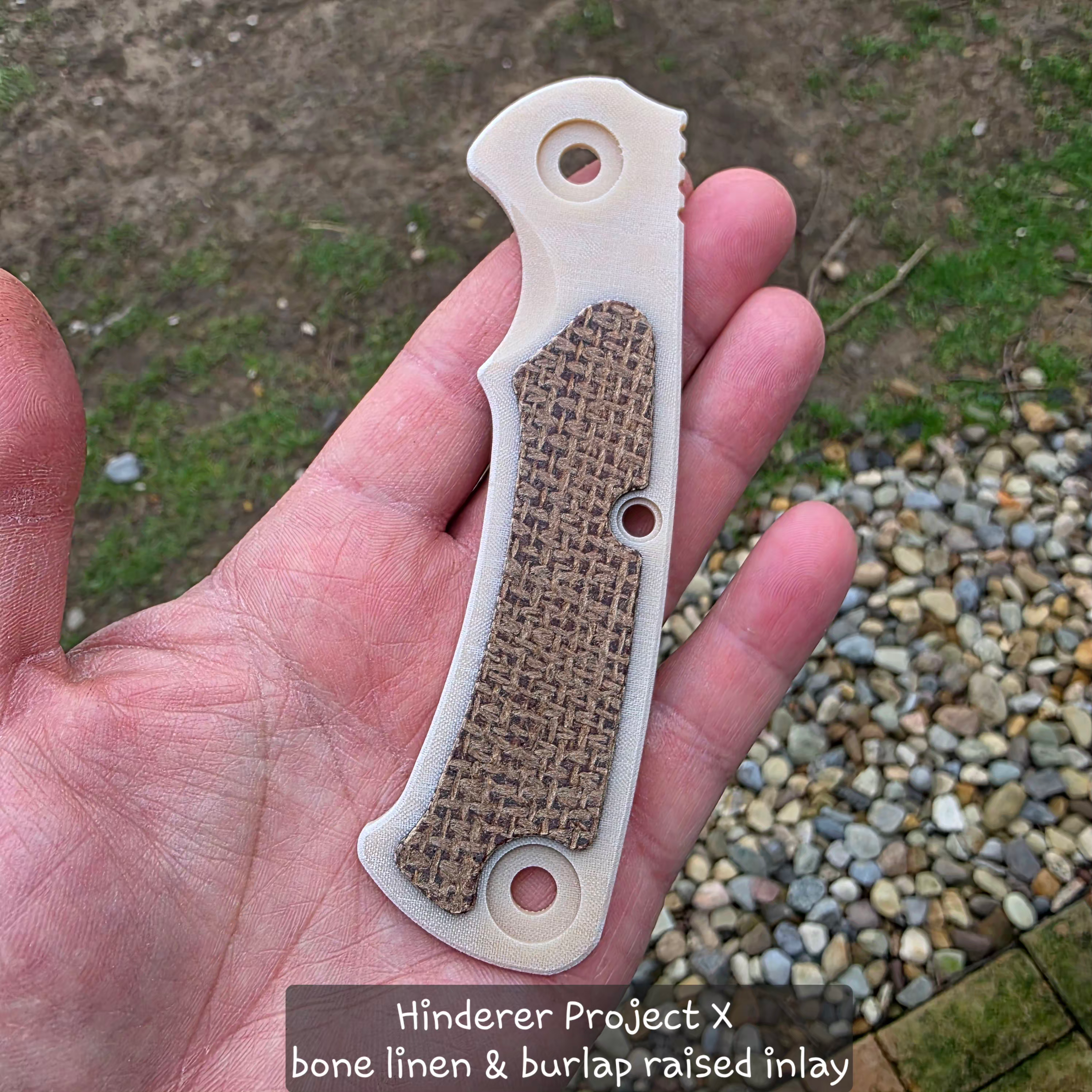 HINDERER Project X Micarta Scale – RC BladeWorks