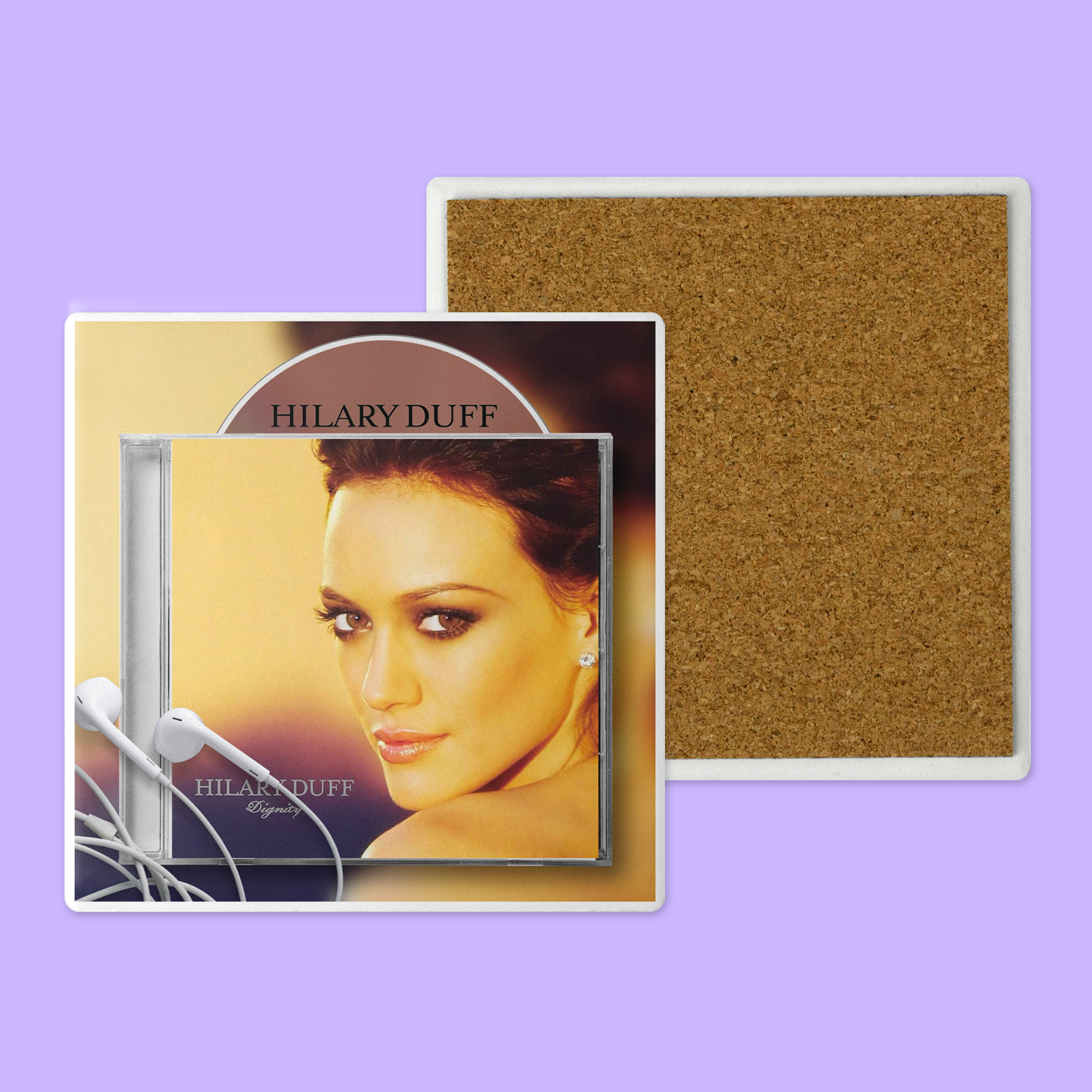 Hilary Duff Throwback CD Coaster - Dignity (Square)