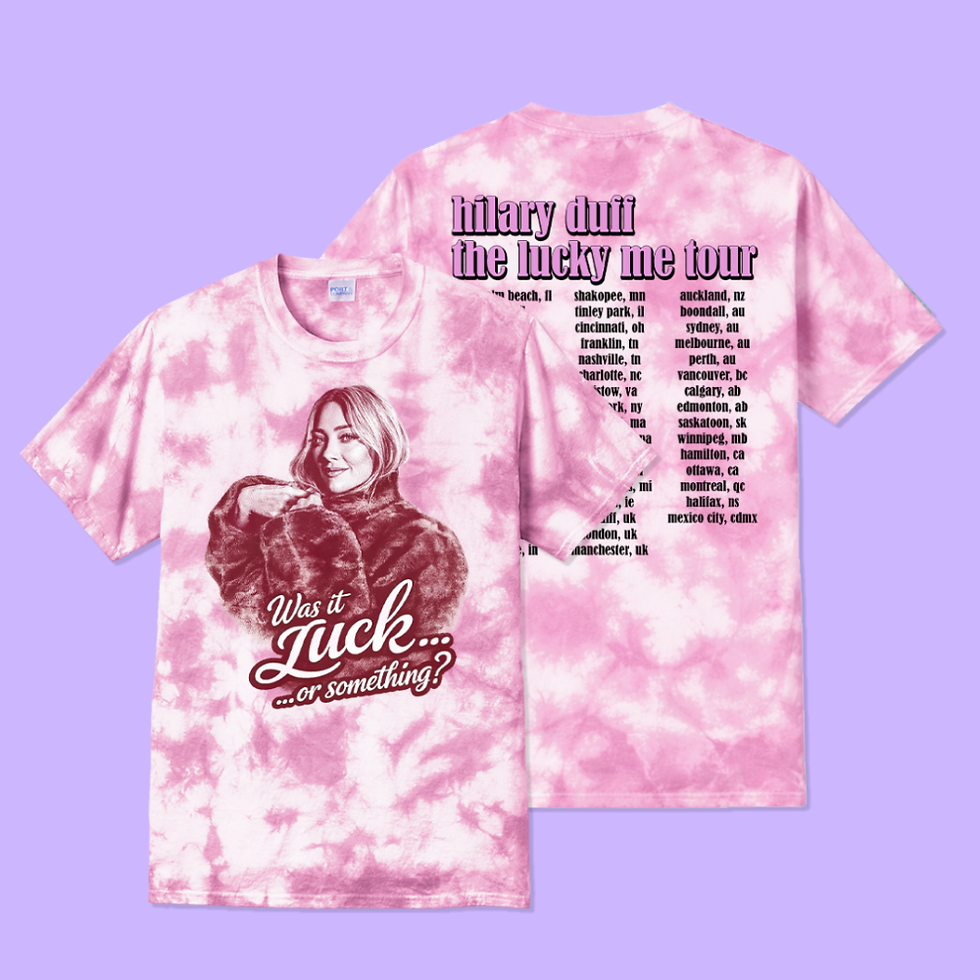 Thumbnail: Hilary Duff Lucky Me Tour Shirt - Was it Luck? (Tie Dye)