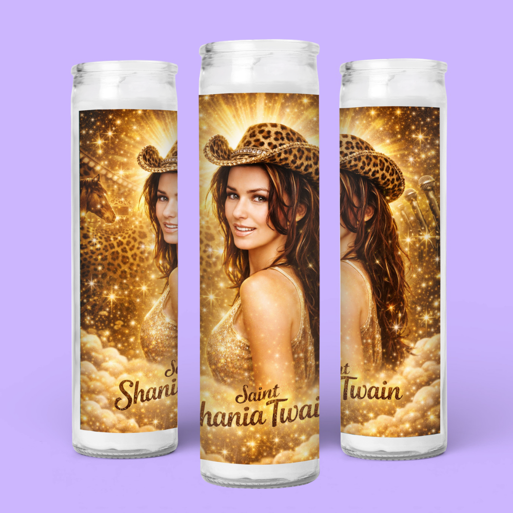 Shania Twain Prayer Candle
