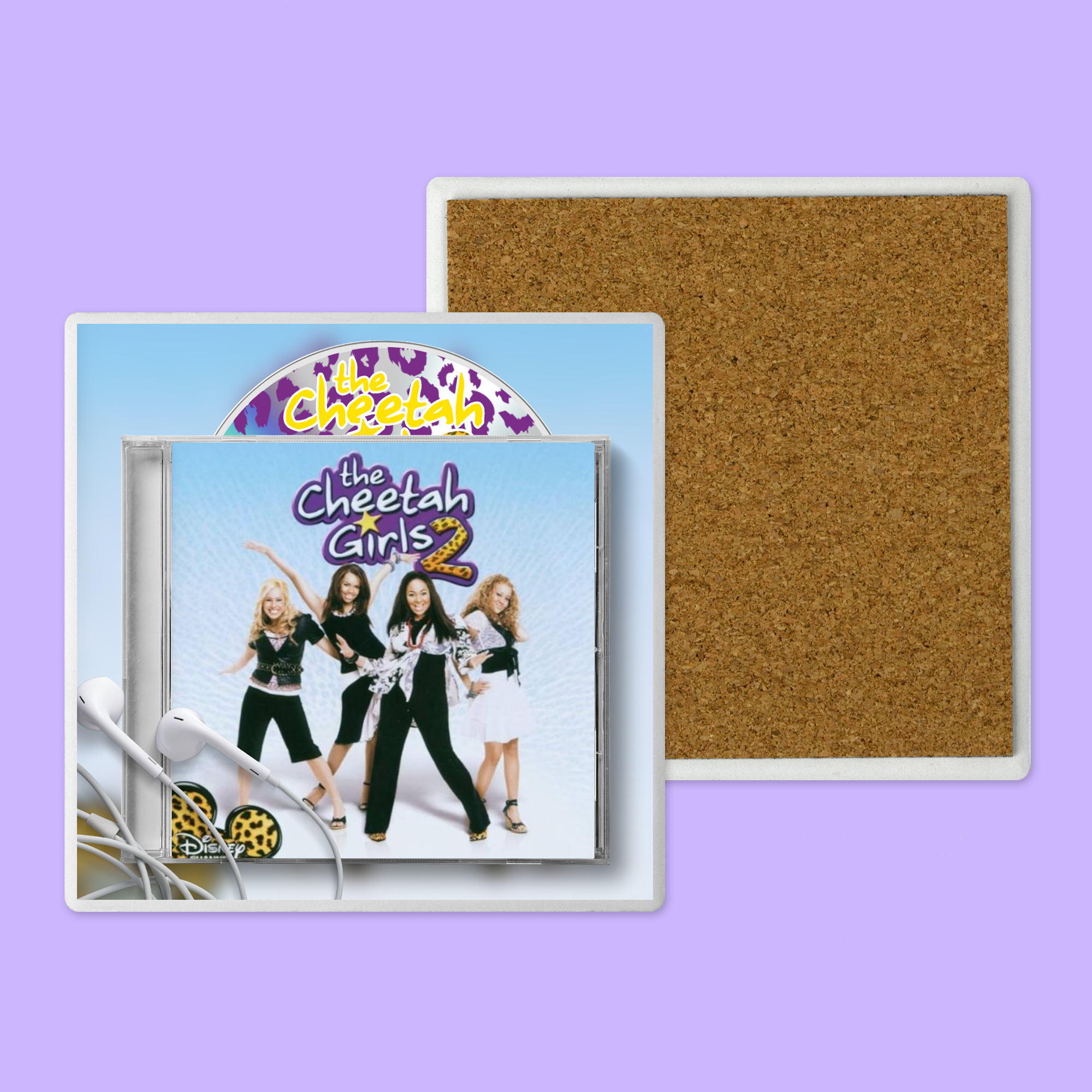 Throwback Cheetah Girls 2 CD Coaster (Square)
