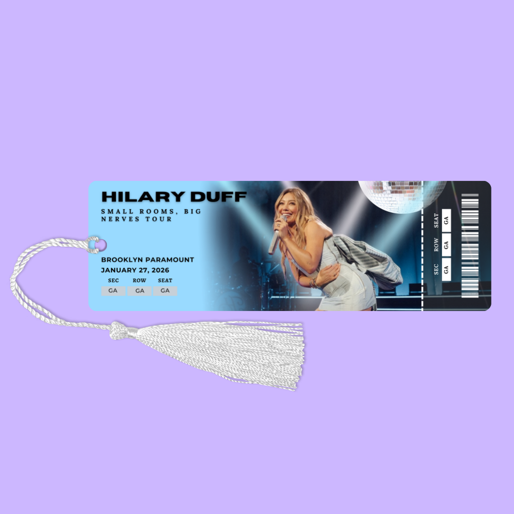 Concert Ticket Bookmark - HD (Brooklyn)