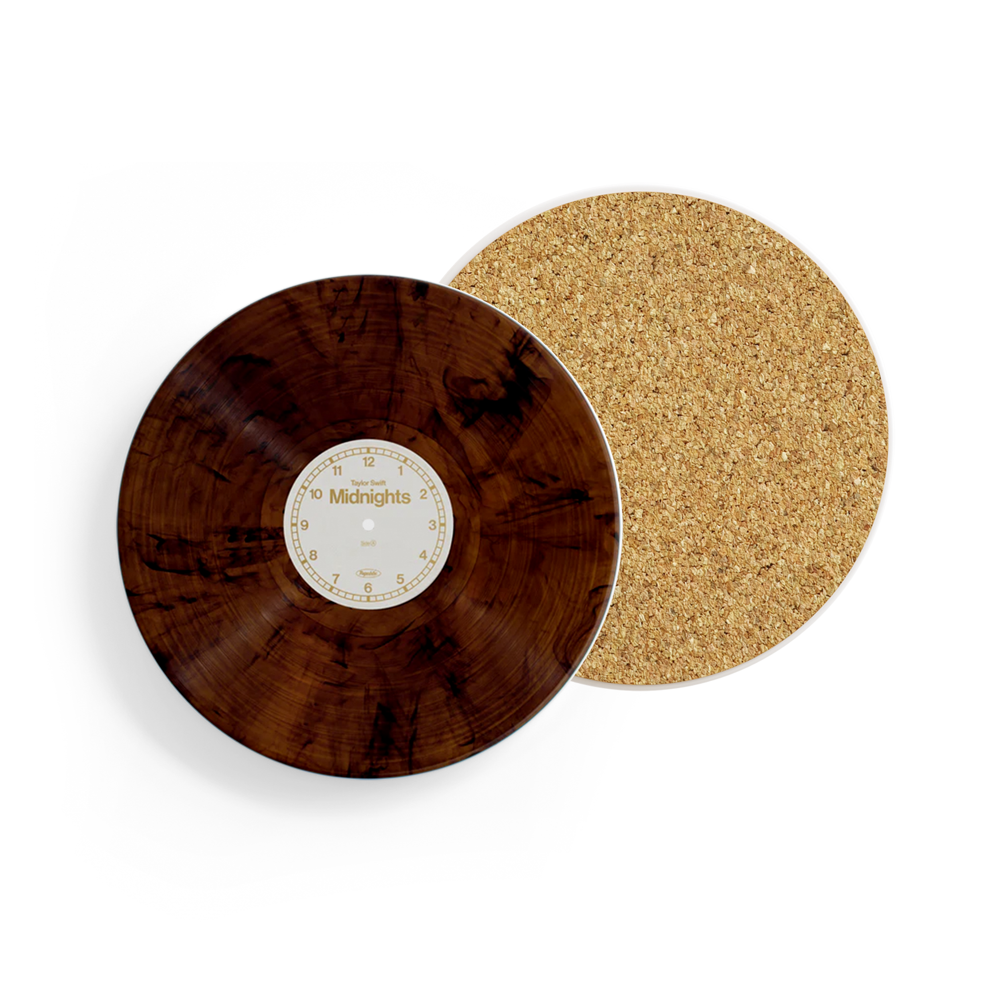 Vinyl Record Ceramic Coaster - Past 12AM #4