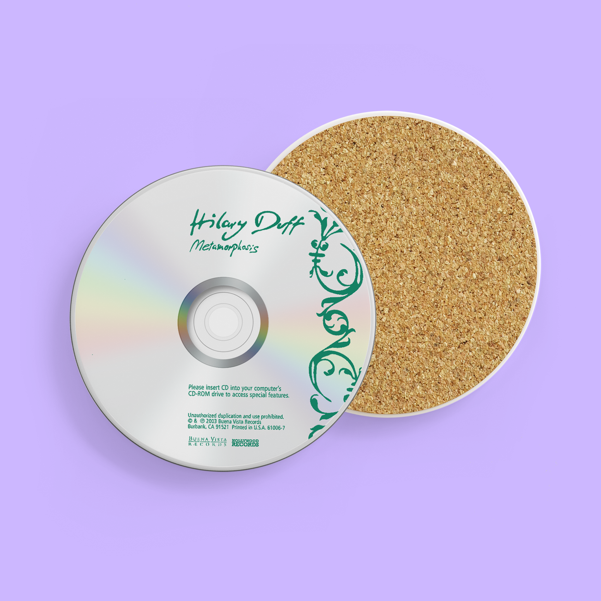 Hilary Duff Throwback CD Coaster - Metamorphosis