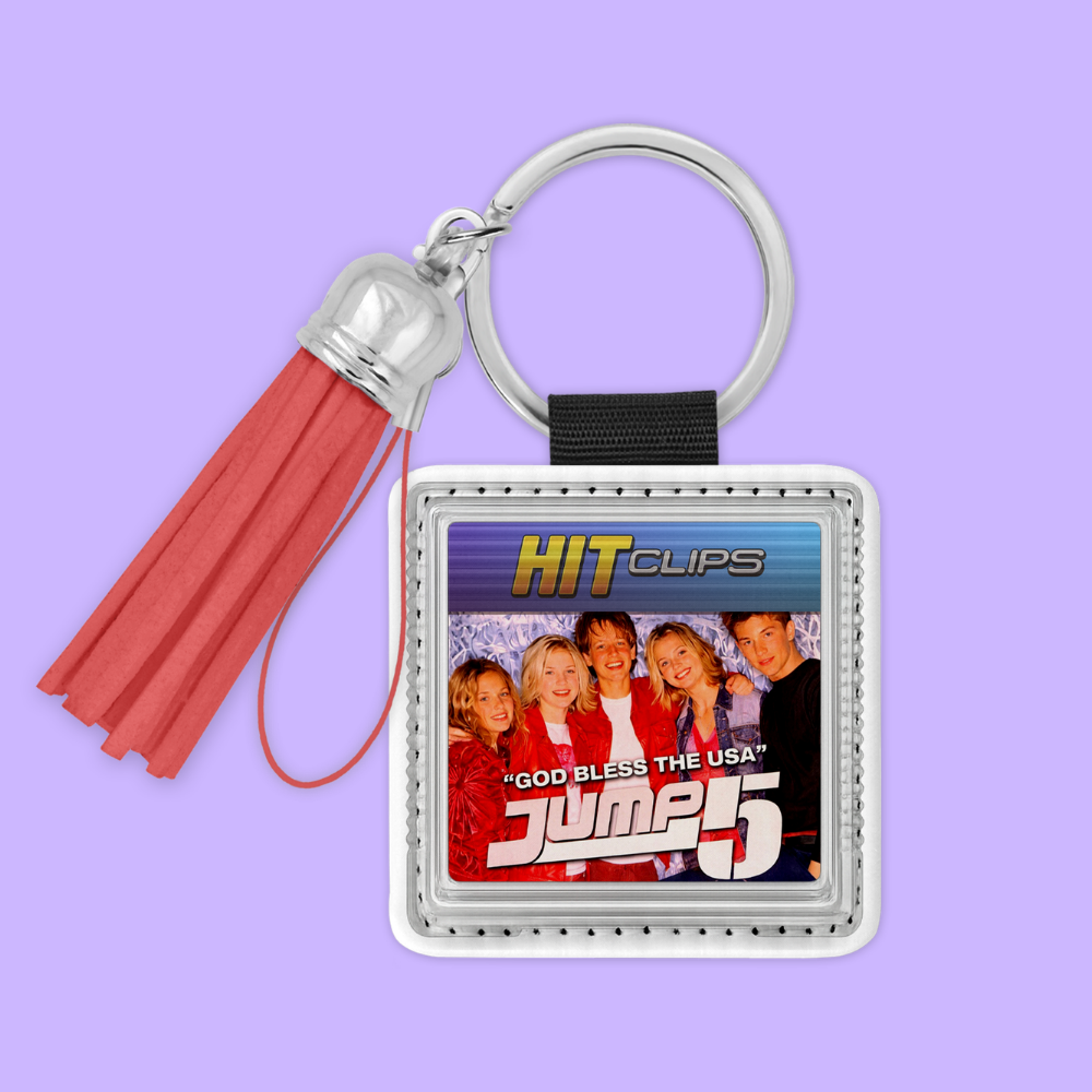 Jump 5  Hit Clip Keychain - God Bless the USA