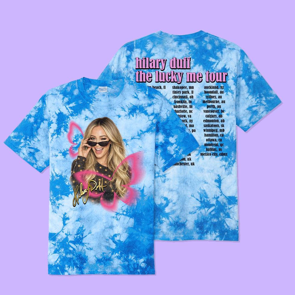Thumbnail: Hilary Duff Lucky Me Tour Shirt - Wink (Tie Dye)
