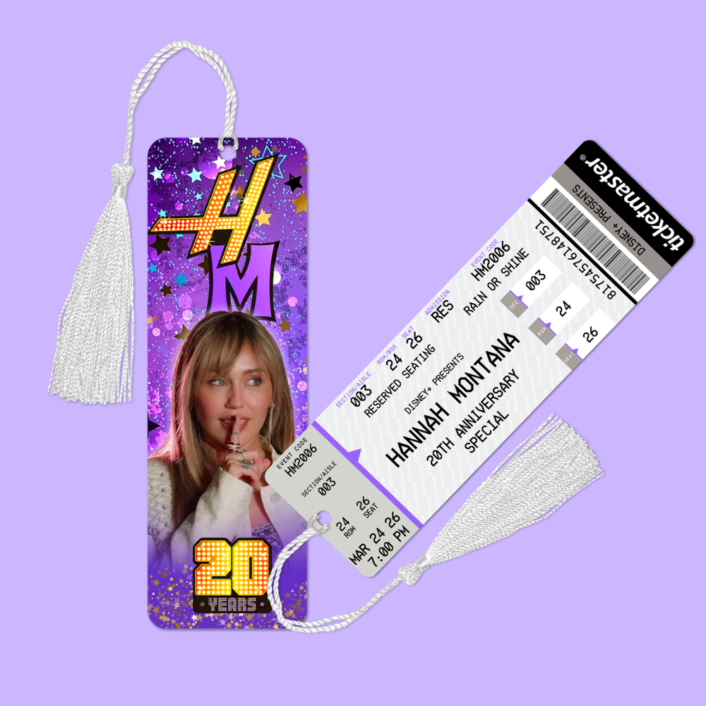 Hannah Montana 20th Anniversary Bookmark