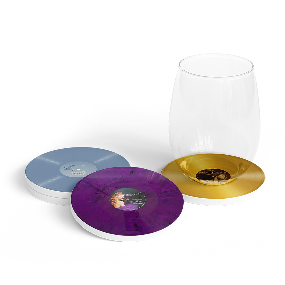 Thumbnail: Vinyl Record Ceramic Coaster - Late 80s