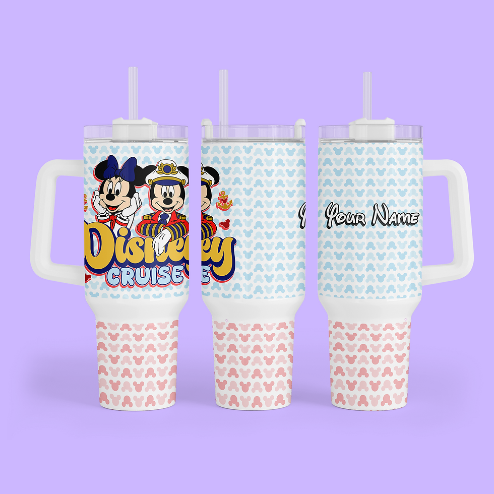 Disney Cruise 40 oz Quencher Tumbler - Mickey & Minnie