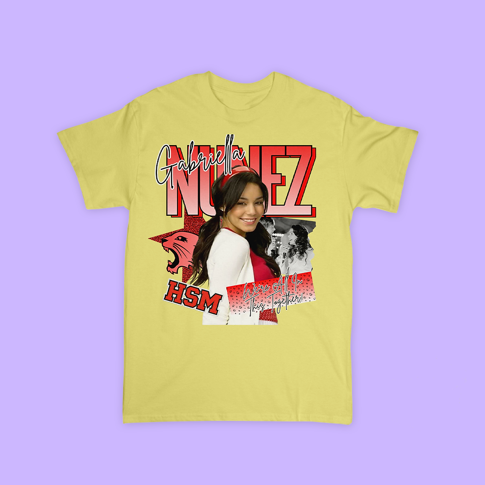 Thumbnail: Retro Disney Channel Shirt - High School Musical (Gabriella Nunez)