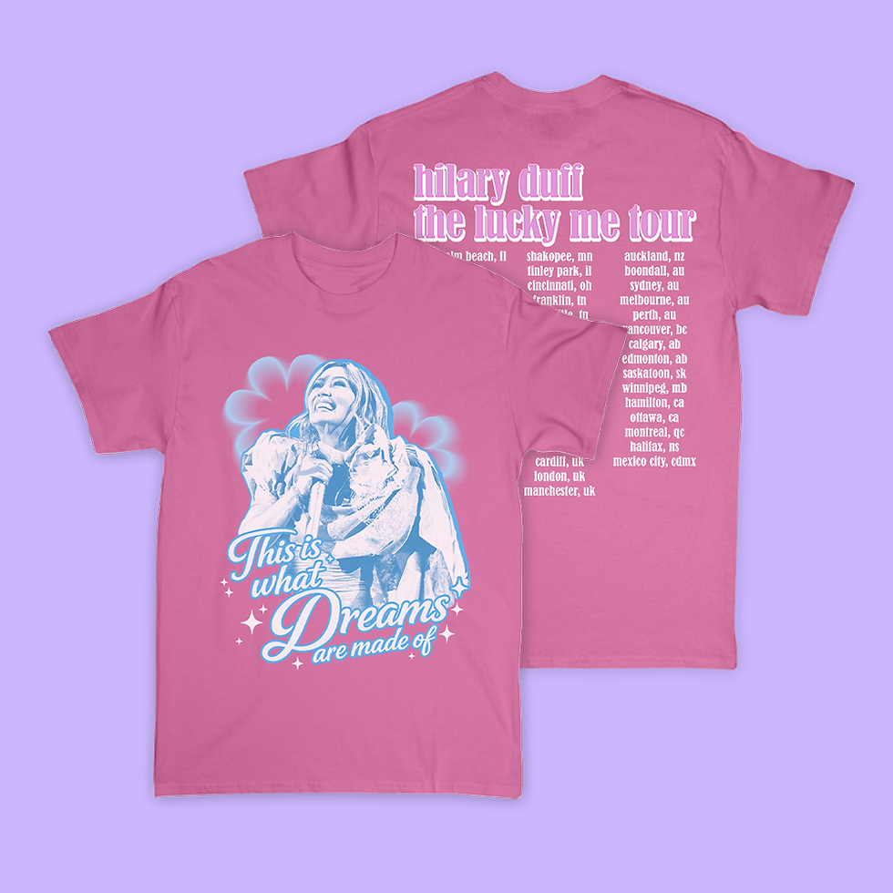 Thumbnail: Hilary Duff Lucky Me Tour Shirt - What Dreams Are Made Of