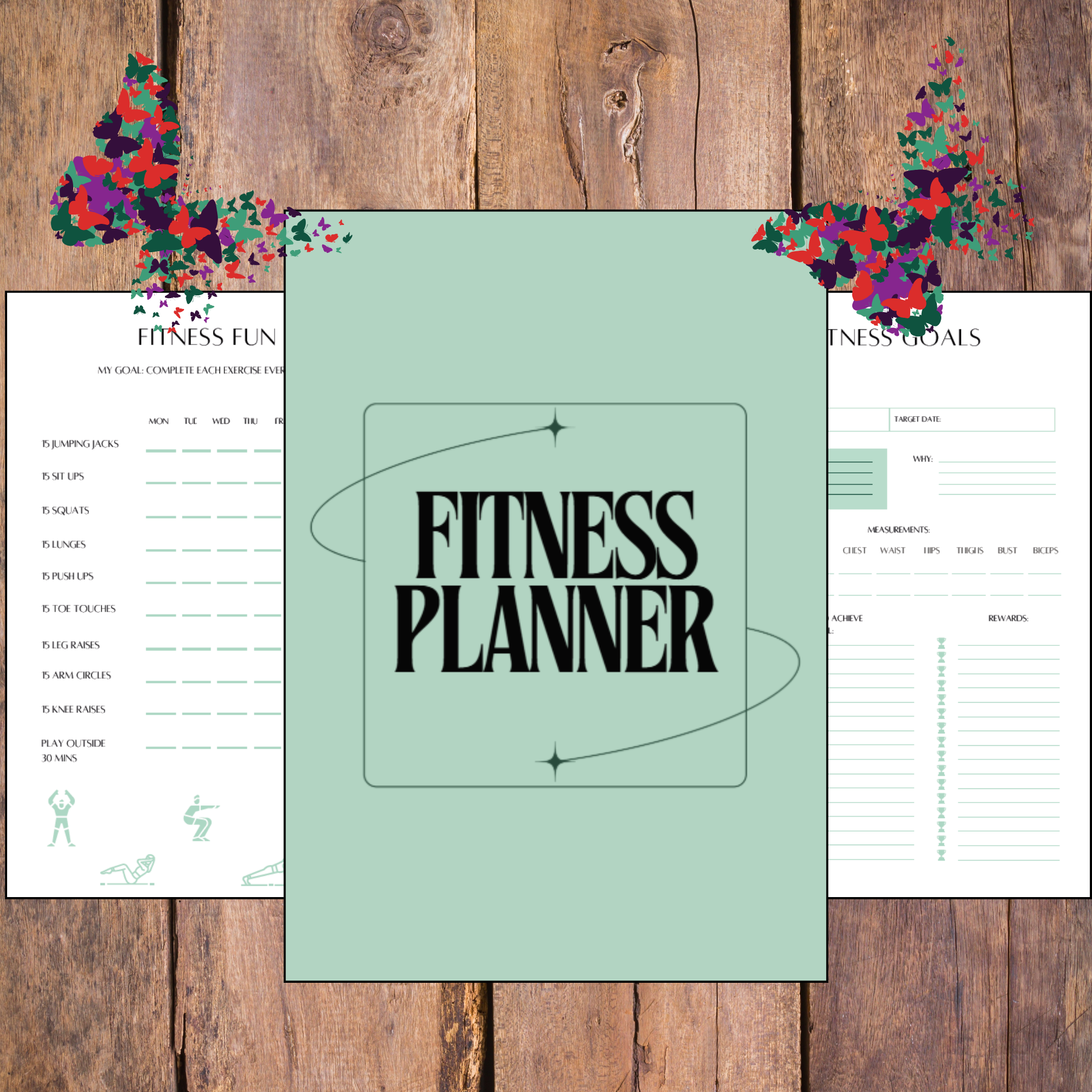 Fitness Planner Sheets