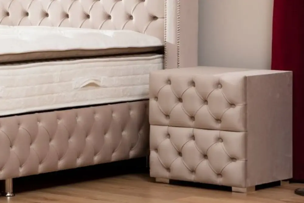 Chevet CAPITONNÉ Velours Gris