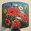 Thumbnail: SUMMER MEADOW drum lampshade. Original batik design printed on cotton sateen. Ha