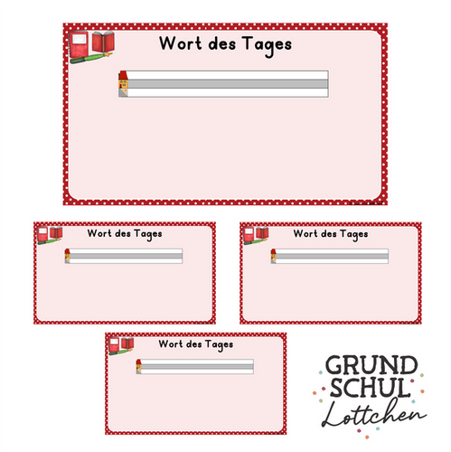 Wort des Tages - digitale Tafelbilder | Grundschullottchen