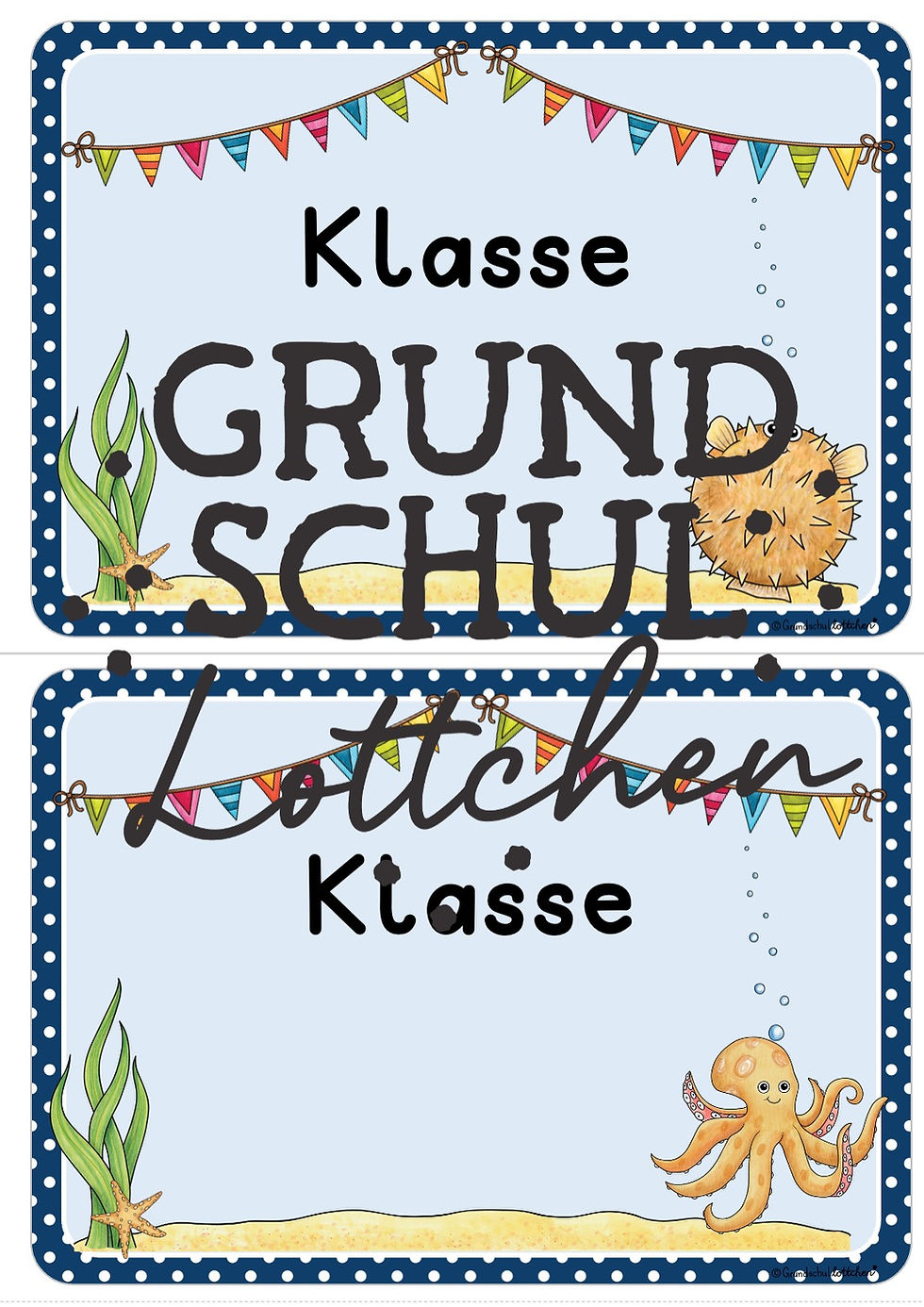 Miniaturbild: Türschilder - Schulstartkalender