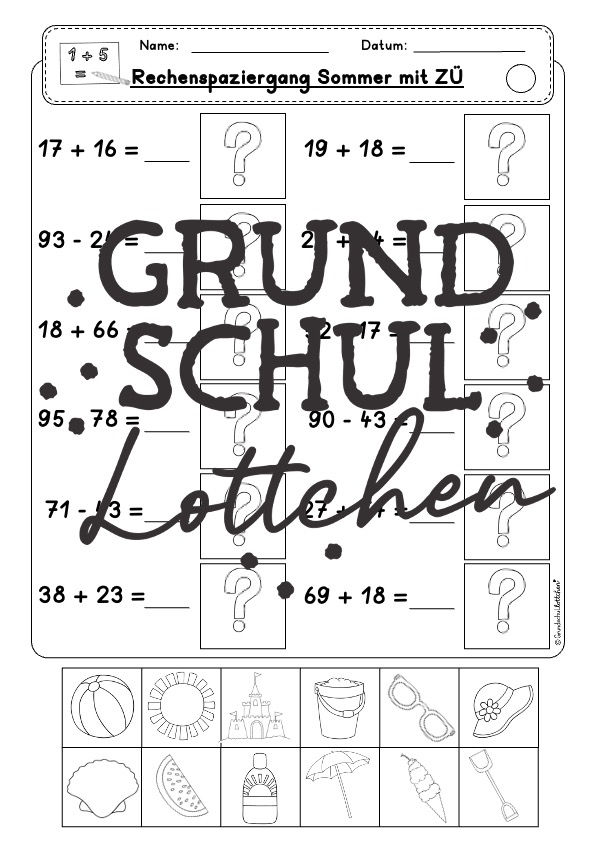 Miniaturbild: Sommer - Rechenspaziergang ZR 100