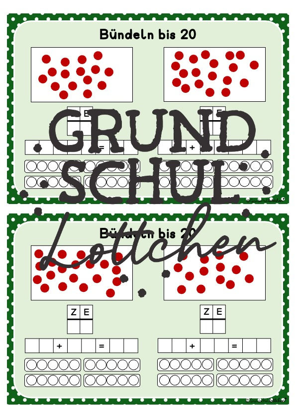 Miniaturbild: Bündeln - Mathekartei Kl 1