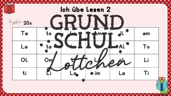 Miniaturbild: Leseblätter - Wochenplan (digital)