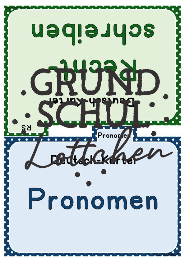 Miniaturbild: Register für Deutschkartei Klasse 3