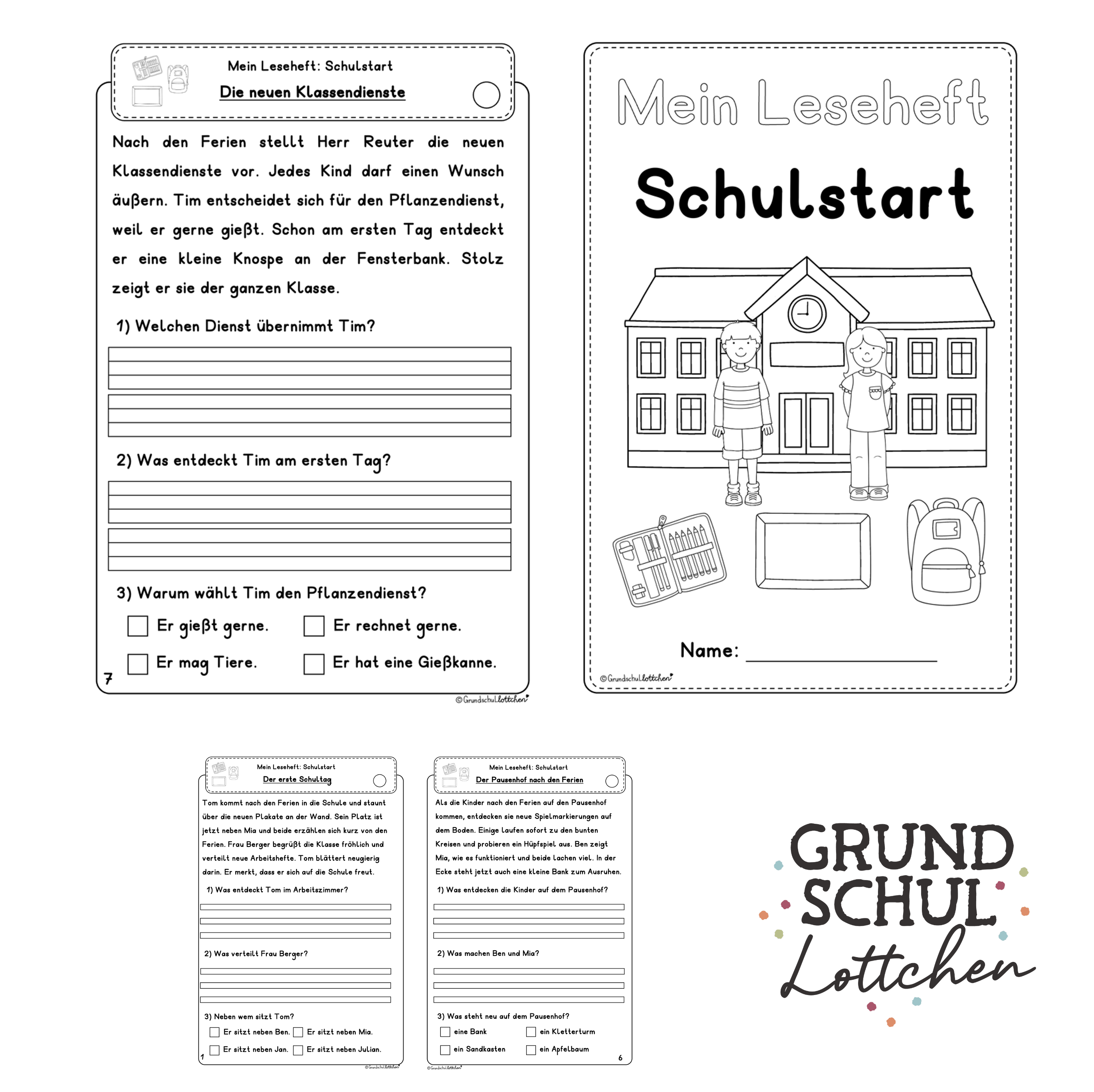 Leseheft - Schulstartkalender