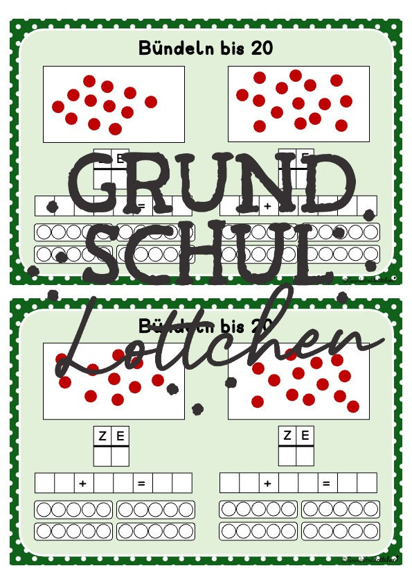 Miniaturbild: Bündeln - Mathekartei Kl 1