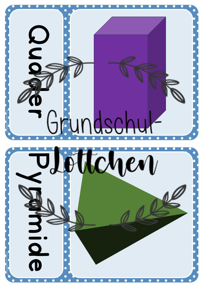 Miniaturbild: Aushang geometrische Körper