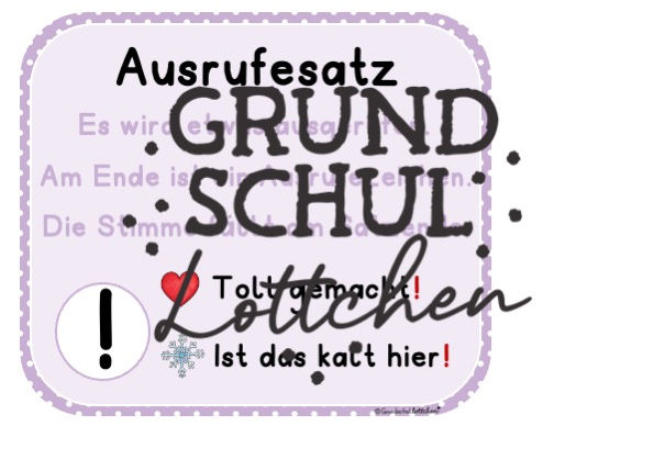 Miniaturbild: Satzarten Aushang