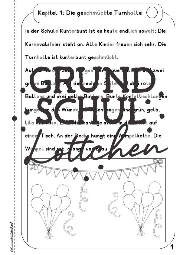 Miniaturbild: Helau! Wir feiern Karneval - Leseheft