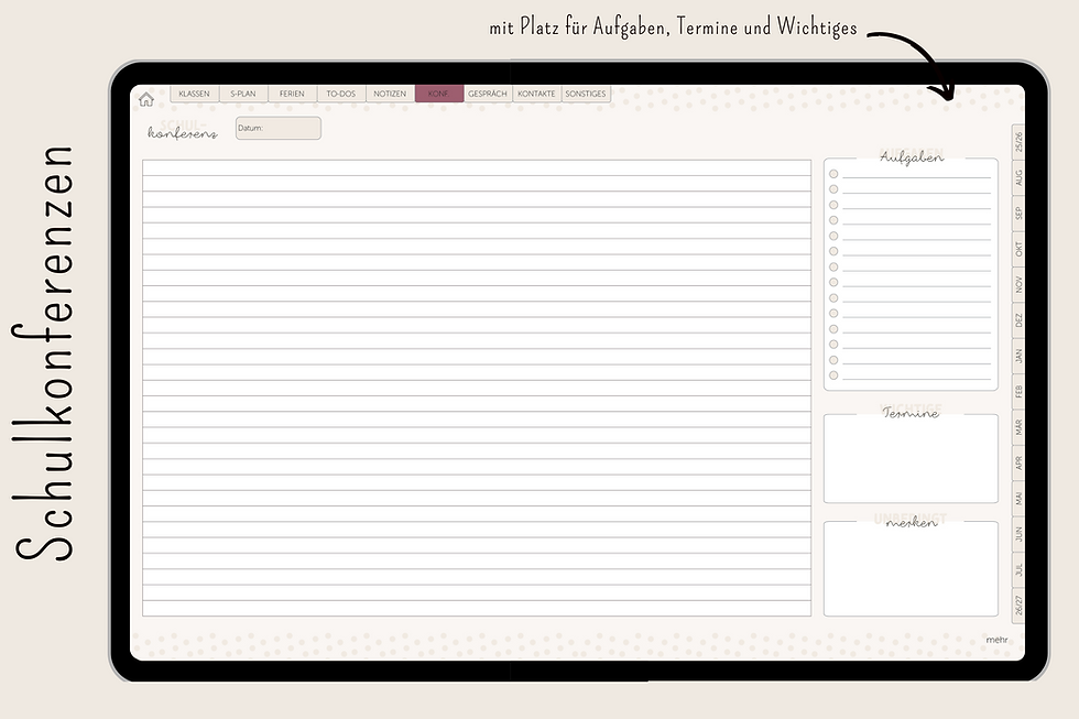 Miniaturbild: Digitaler Lehrplaner "365 Tage Lehrglück" (7h) - beige
