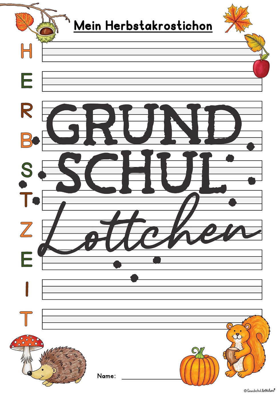 Miniaturbild: Herbst - Akrostichon (Gestaltungsversion)