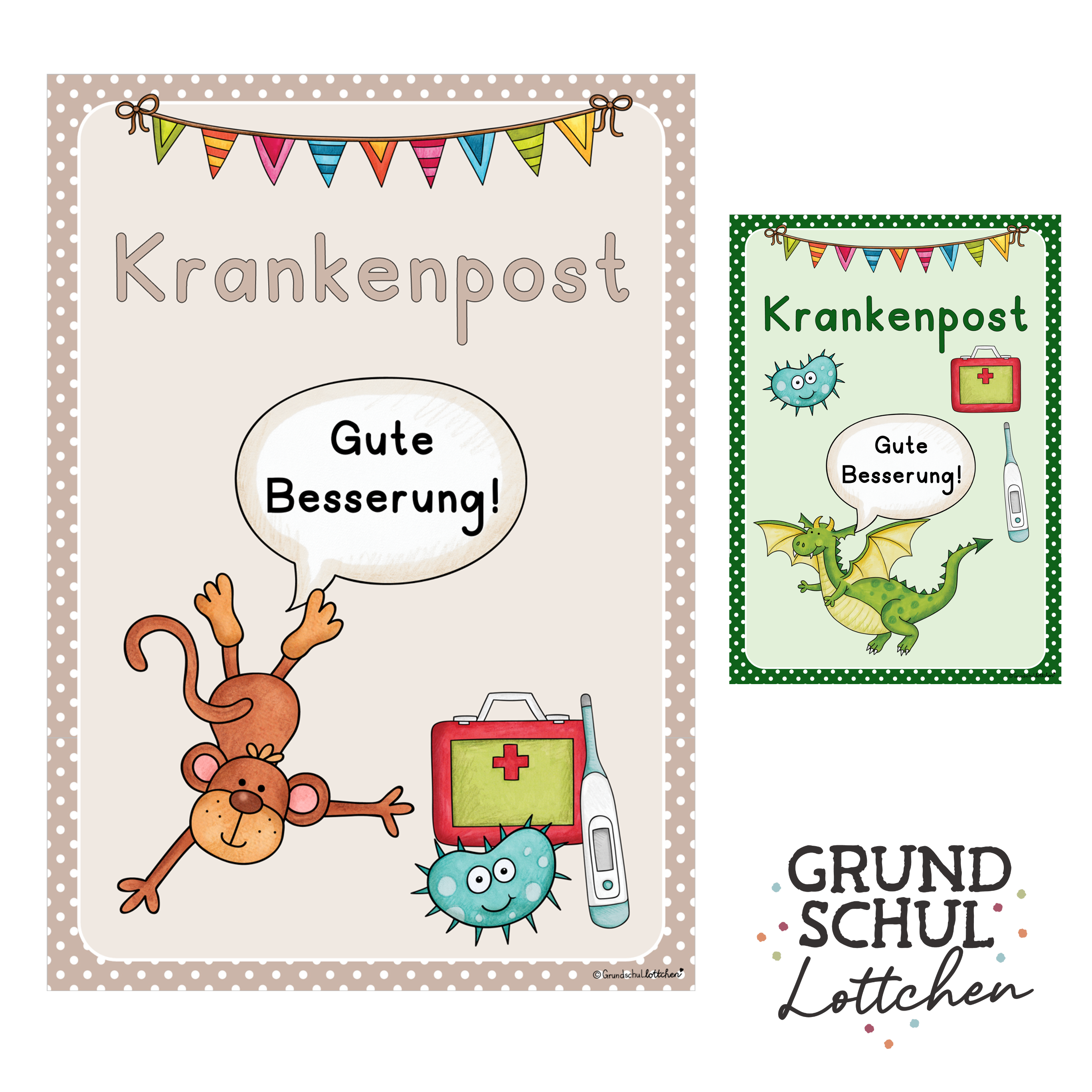 Krankenmappe - Klassentiere