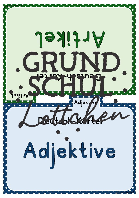 Miniaturbild: Register für Deutschkartei Klasse 2
